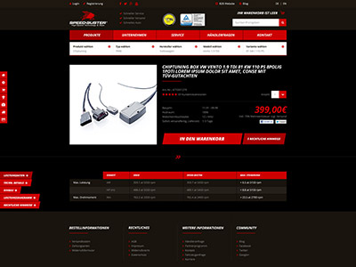 Speedbuster Onlineshop